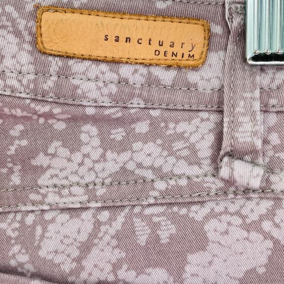 Sanctuary Denim XP453G24 Gray Floral Lace Skinny Casual Stretch Jeans 28 - Picture 9 of 11